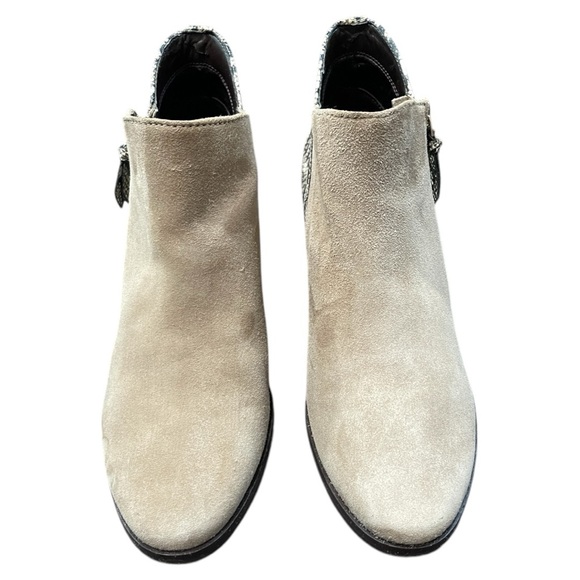 Tan shade and snake skin booties EUC - Picture 2 of 9